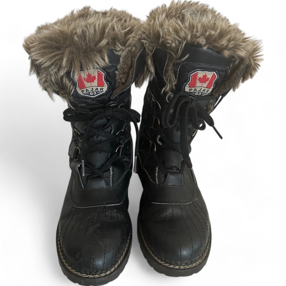 Women's Pajar Black Winter Boots Size 39